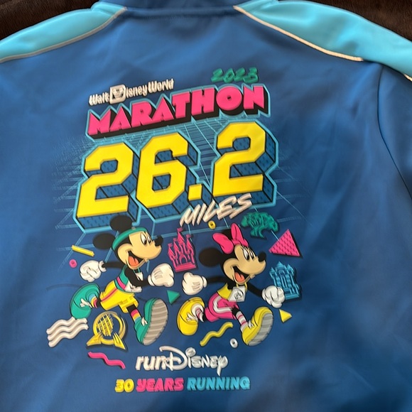 Walt Disney World Marathon Zip up Jacket blue - Picture 4 of 7